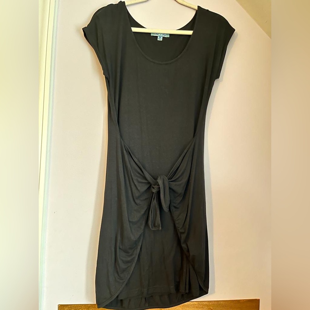 Wrap black dress